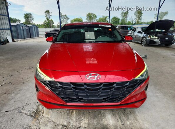KMHLS4AG4NU367473 2022 HYUNDAI ELANTRA Red Widok z przodu