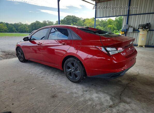 KMHLS4AG4NU367473 2022 HYUNDAI ELANTRA Red Tył lewy