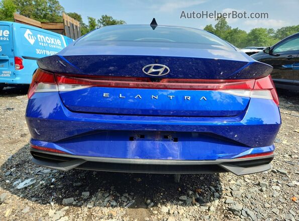 KMHLS4AG4PU601288 2023 HYUNDAI ELANTRA Blue Widok z tyłu
