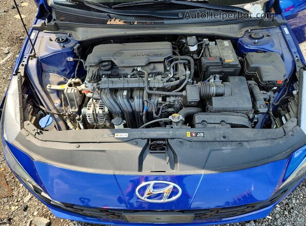 KMHLS4AG4PU601288 2023 HYUNDAI ELANTRA Blue Widok tylnych siedzeń