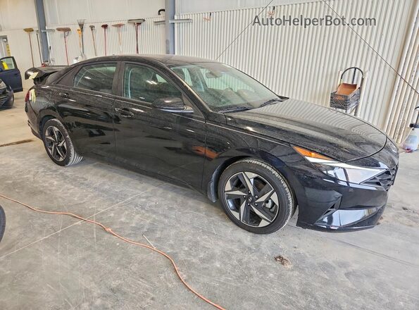KMHLS4AG5PU610596 2023 HYUNDAI ELANTRA Black Передня права чверть