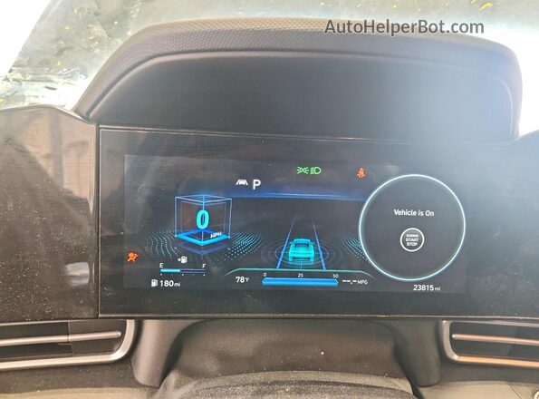 KMHLS4AG5PU610596 2023 HYUNDAI ELANTRA Black Вид щитка приладів