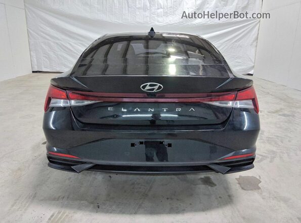 KMHLS4AG6MU166057 2021 HYUNDAI ELANTRA Black Вид ззаду