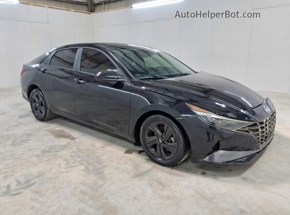 KMHLS4AG6MU166057 2021 HYUNDAI ELANTRA Black Передня права чверть
