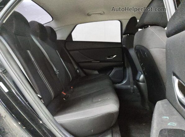 KMHLS4AG6MU166057 2021 HYUNDAI ELANTRA Black Вид задніх сидінь