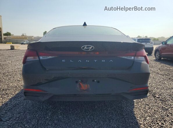 KMHLS4AG6PU568021 2023 HYUNDAI ELANTRA Черный Вид сзади