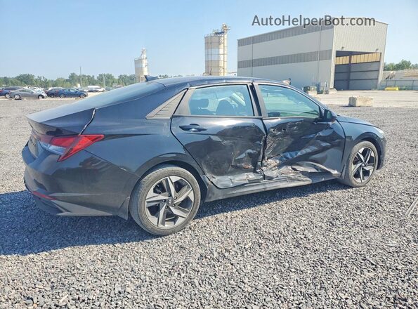 KMHLS4AG6PU568021 2023 HYUNDAI ELANTRA Черный Задняя правая четверть