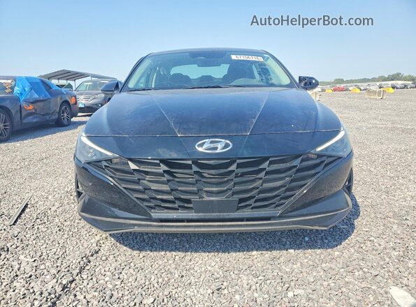 KMHLS4AG6PU568021 2023 HYUNDAI ELANTRA Черный Вид спереди
