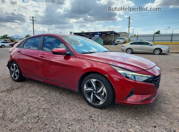 KMHLS4AG7PU384156 2023 HYUNDAI ELANTRA Red Передня права чверть