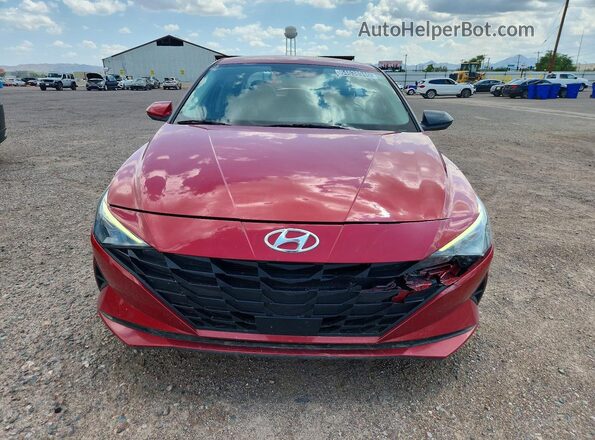 KMHLS4AG7PU384156 2023 HYUNDAI ELANTRA Red Вид спереду