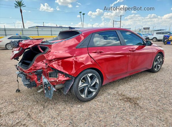 KMHLS4AG7PU384156 2023 HYUNDAI ELANTRA Red Задня права чверть