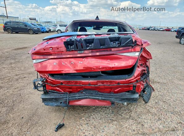 KMHLS4AG7PU384156 2023 HYUNDAI ELANTRA Red Вид ззаду