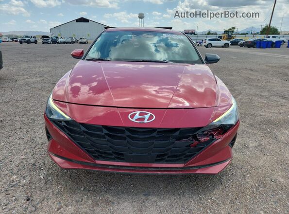 KMHLS4AG7PU384156 2023 HYUNDAI ELANTRA Red Вид наклейки з VIN-кодом