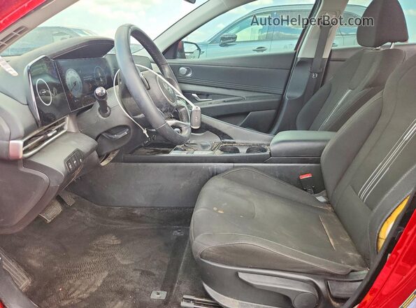 KMHLS4AG7PU384156 2023 HYUNDAI ELANTRA Red Вид салону спереду