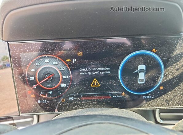 KMHLS4AG7PU384156 2023 HYUNDAI ELANTRA Red Вид щитка приладів