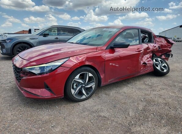 KMHLS4AG7PU384156 2023 HYUNDAI ELANTRA Red Панорамний вид салону 360°