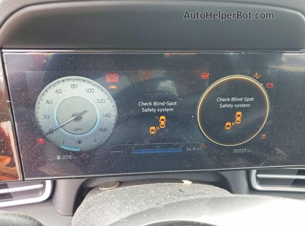 KMHLS4AG7PU603732 2023 HYUNDAI ELANTRA Red Instrument cluster view