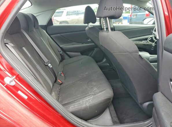 KMHLS4AG7PU603732 2023 HYUNDAI ELANTRA Red Rear seats view
