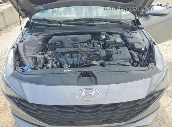 KMHLS4AG8NU233226 2022 HYUNDAI ELANTRA Gray Вид задньої частини салону