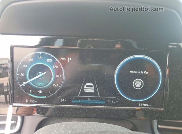 KMHLS4AG8NU233226 2022 HYUNDAI ELANTRA Gray Вид щитка приладів