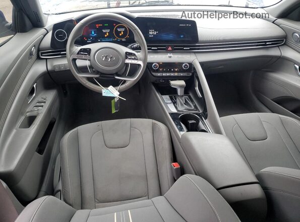 KMHLS4AG9PU487384 2023 HYUNDAI ELANTRA Blue Առջևի վահանակի տեսք