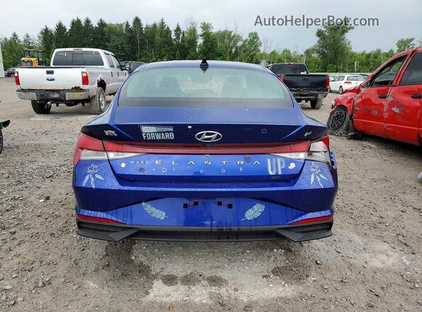 KMHLS4AGXMU092061 2021 HYUNDAI ELANTRA Blue Widok z tyłu