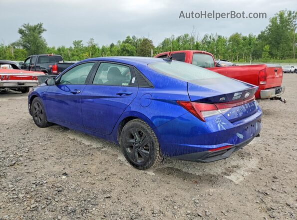 KMHLS4AGXMU092061 2021 HYUNDAI ELANTRA Blue Tył lewy