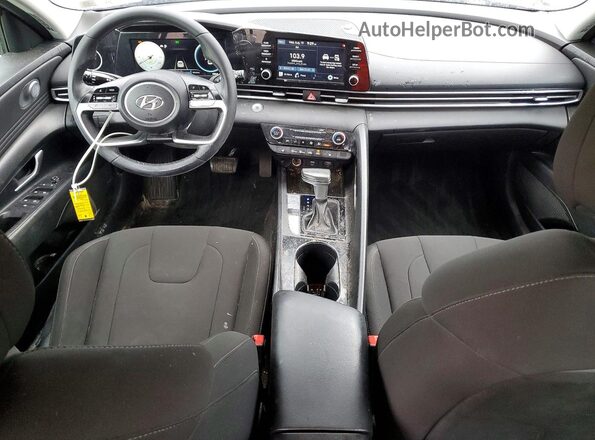 KMHLS4AGXMU092061 2021 HYUNDAI ELANTRA Blue Widok deski rozdzielczej