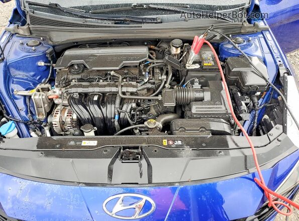 KMHLS4AGXMU092061 2021 HYUNDAI ELANTRA Blue Widok wnętrza z tyłu