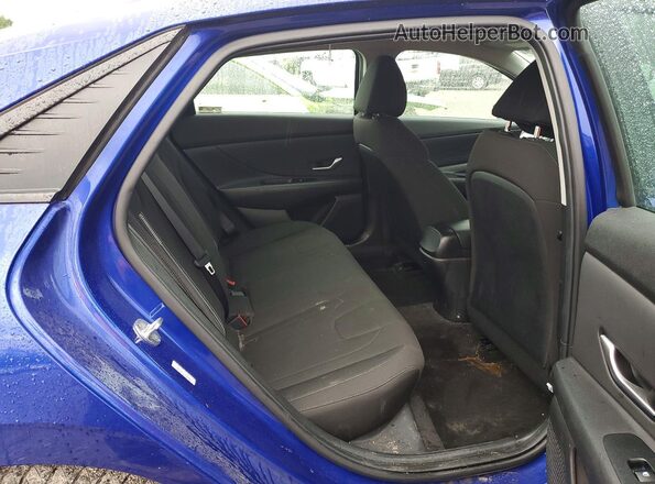 KMHLS4AGXMU092061 2021 HYUNDAI ELANTRA Blue Widok tylnych siedzeń