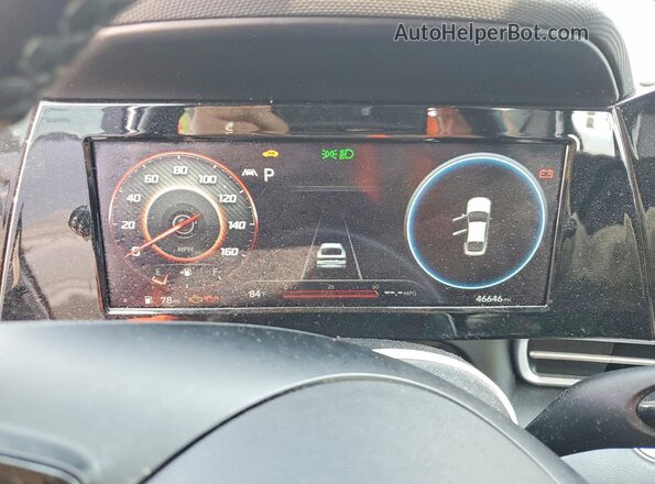 KMHLS4AGXMU186487 2021 HYUNDAI ELANTRA Gray Սարքավորումների վահանակի տեսք