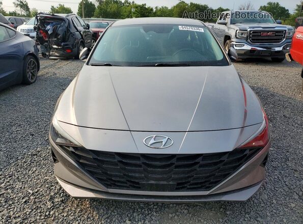 KMHLS4AGXMU186487 2021 HYUNDAI ELANTRA Gray Դիմացի տեսք