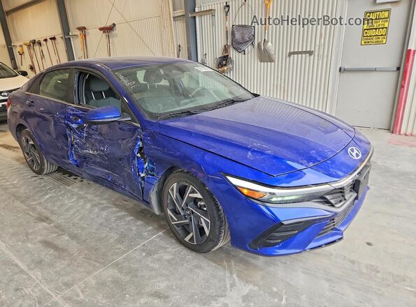 KMHLS4DG0RU789404 2024 HYUNDAI ELANTRA Blue Delantero derecho