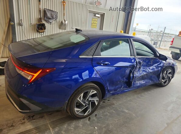 KMHLS4DG0RU789404 2024 HYUNDAI ELANTRA Blue Trasero derecho