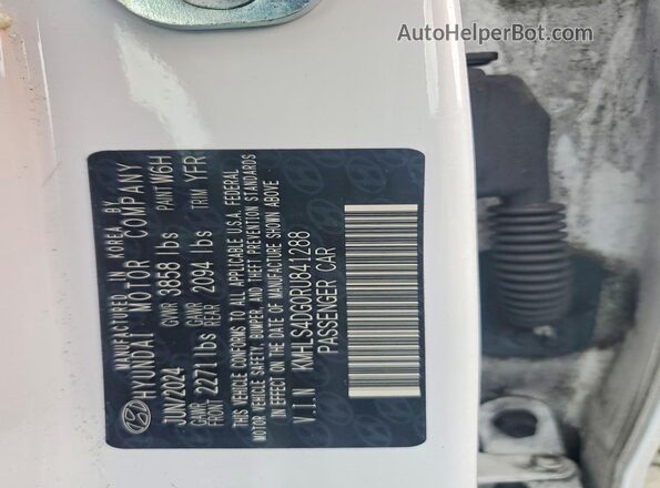 KMHLS4DG0RU841288 2024 HYUNDAI ELANTRA White Շարժիչի բաժամունքի տեսք
