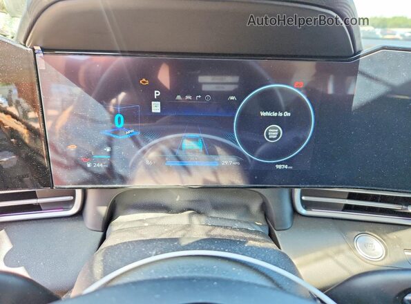 KMHLS4DG0SU894451 2025 HYUNDAI ELANTRA Gray Instrument cluster view