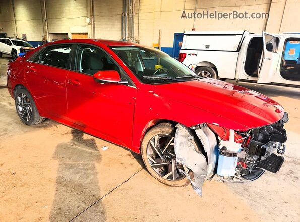 KMHLS4DG0SU972422 2025 HYUNDAI ELANTRA Red Front right