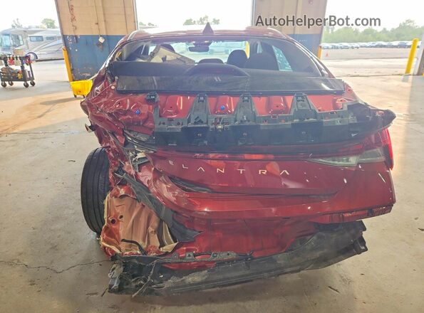 KMHLS4DG0SU972422 2025 HYUNDAI ELANTRA Red Rear view