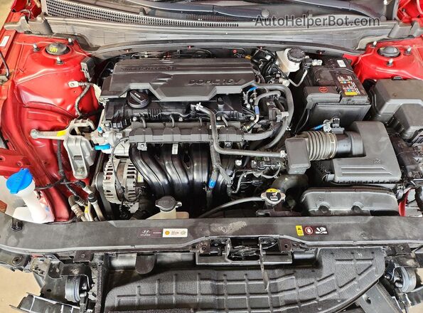 KMHLS4DG0SU972422 2025 HYUNDAI ELANTRA Red Rear interior view