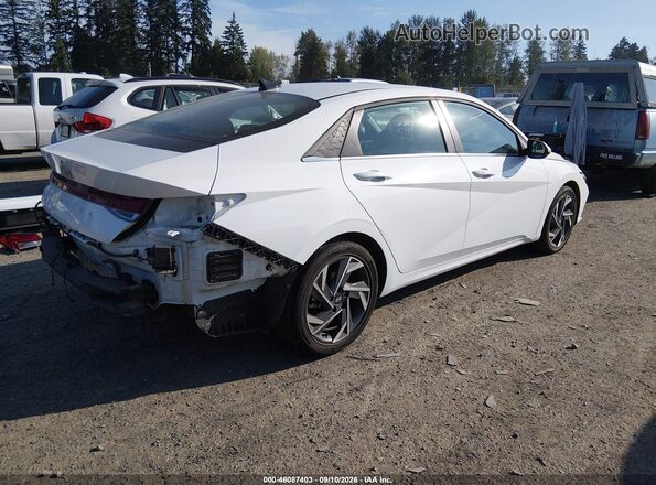 KMHLS4DG1SU969058 2025 HYUNDAI ELANTRA Белый Задняя правая четверть