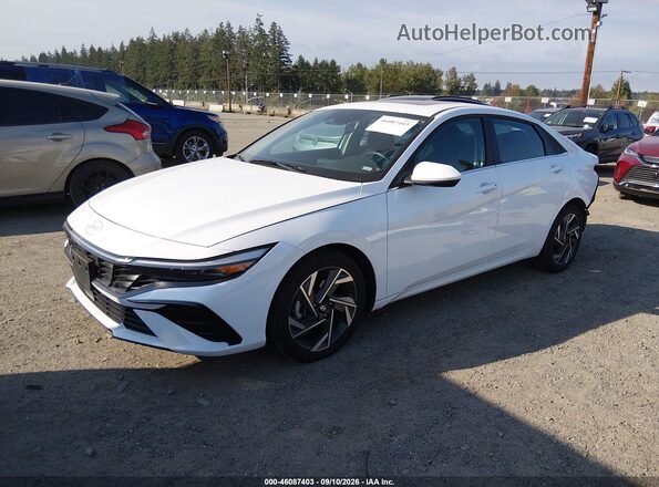 KMHLS4DG1SU969058 2025 HYUNDAI ELANTRA Белый Передняя левая четверть