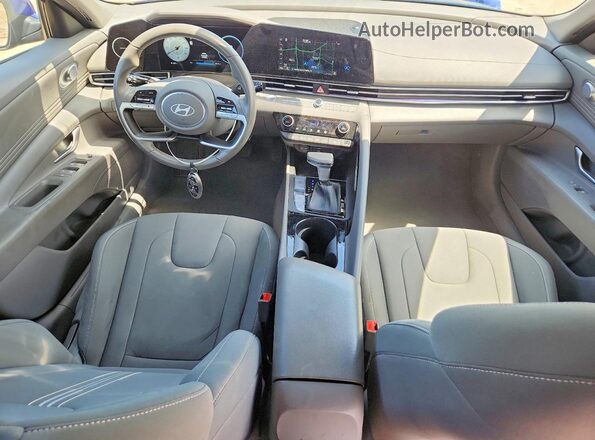 KMHLS4DG2RU744593 2024 HYUNDAI ELANTRA Blue წინა პანელის ხედი
