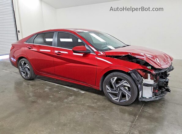 KMHLS4DG2SU082553 2025 HYUNDAI ELANTRA Red Передня права чверть