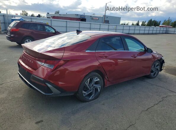 KMHLS4DG3RU674750 2024 HYUNDAI ELANTRA Red Задня права чверть
