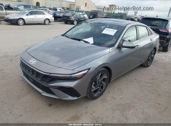 KMHLS4DG6SU035929 2025 HYUNDAI ELANTRA Gray წინა მარცხენა ხედი სამი მეოთხედიდან