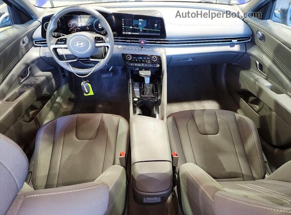 KMHLS4DG6SU862488 2025 HYUNDAI ELANTRA Blue Вид панелі приладів