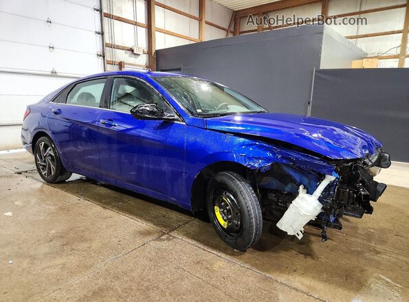 KMHLS4DG6SU862488 2025 HYUNDAI ELANTRA Blue Передня права чверть