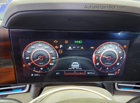 KMHLS4DG6SU862488 2025 HYUNDAI ELANTRA Blue Вид щитка приладів