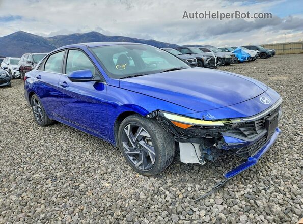 KMHLS4DG7SU033185 2025 HYUNDAI ELANTRA Blue Front right