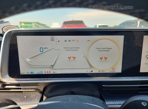 KMHM34AA8SA088599 2025 HYUNDAI IONIQ Gray Instrument cluster view